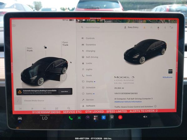2022 TESLA MODEL 3