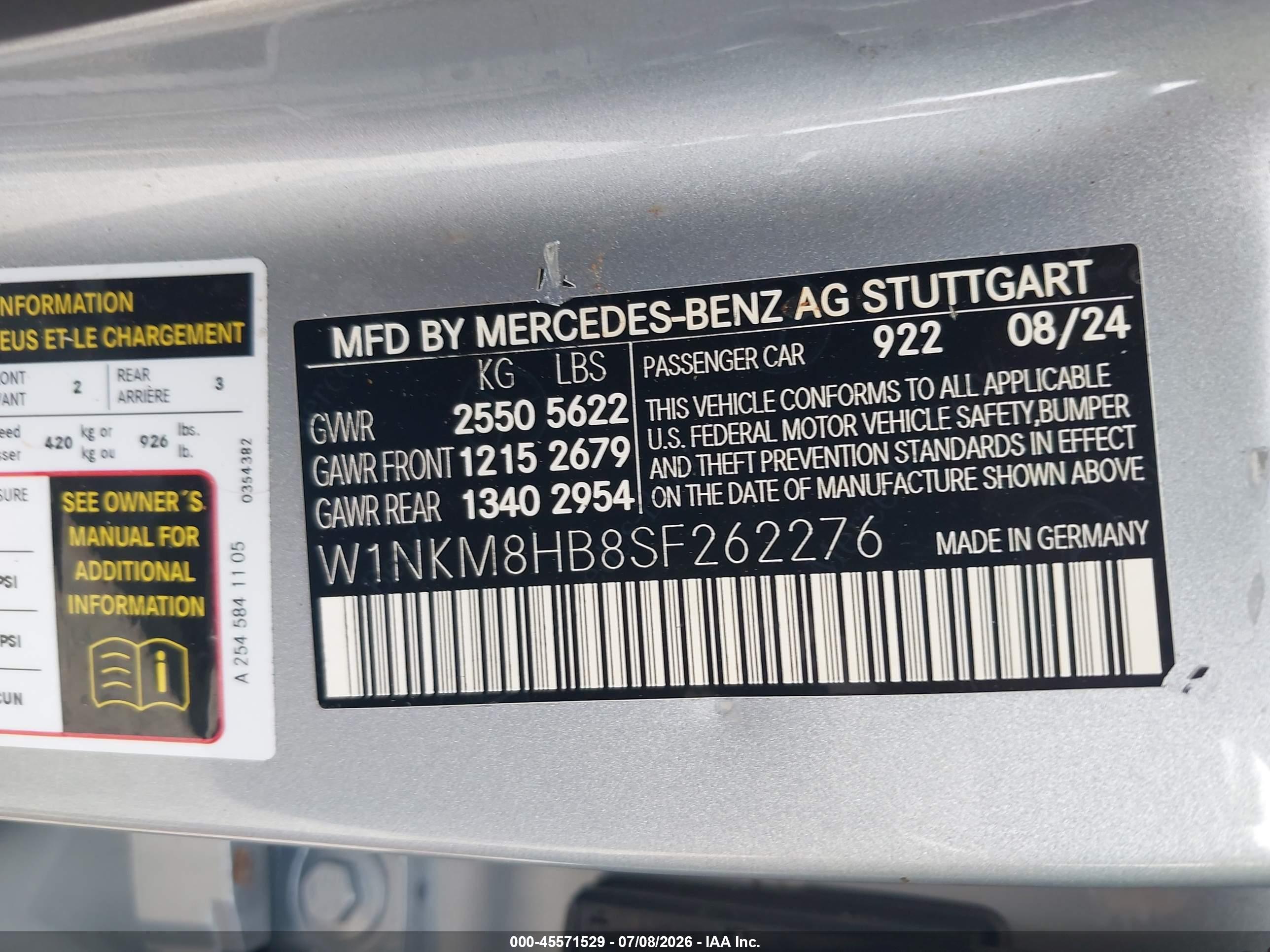 2025 MERCEDES-BENZ AMG GLC 43 AMG GLC43