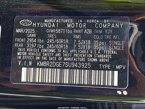 2025 HYUNDAI PALISADE SEL