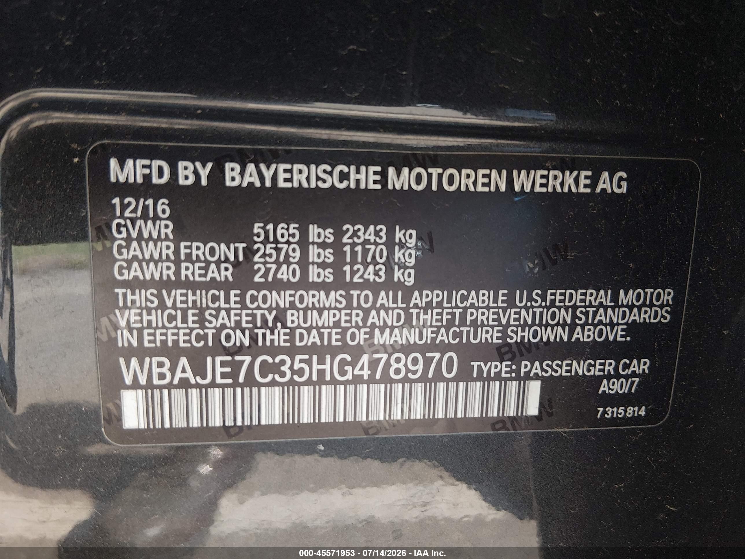 2017 BMW 540I xDrive