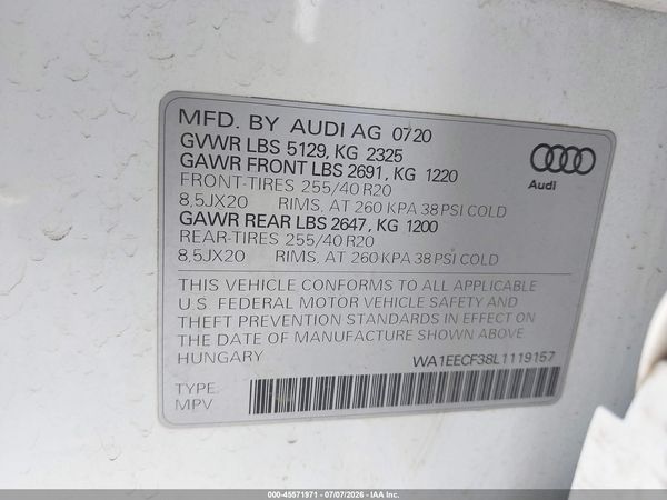 2020 AUDI Q3
