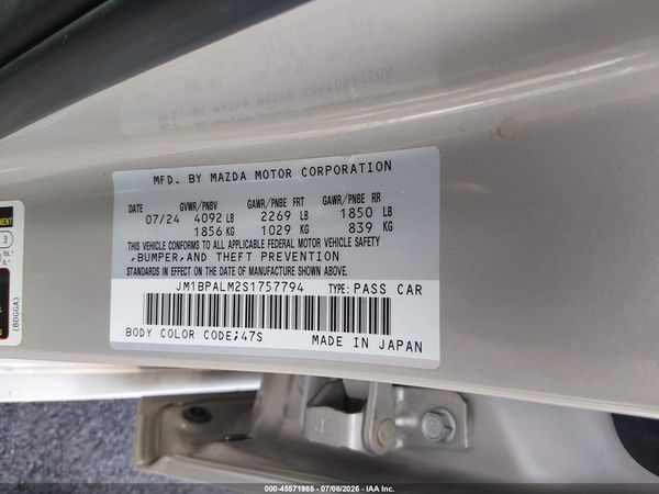 2025 MAZDA MAZDA3 2.5 S PREFERRED