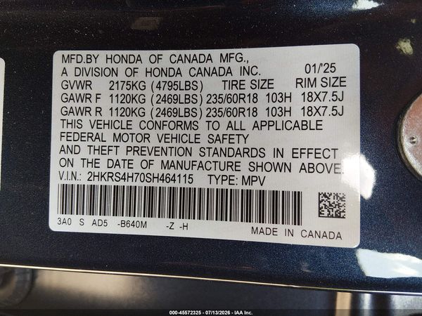 2025 HONDA CR-V EX-L AWD