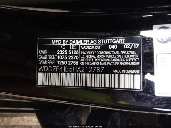 2017 MERCEDES-BENZ E 300 E300