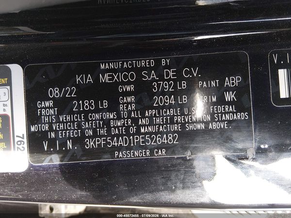 2023 KIA FORTE GT-LINE