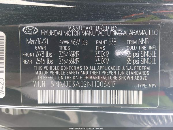 2022 HYUNDAI TUCSON LIMITED