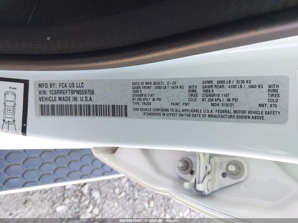 2023 RAM 1500 BIG HORN  4X2 5'7 BOX