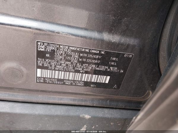 2020 TOYOTA RAV4 LE