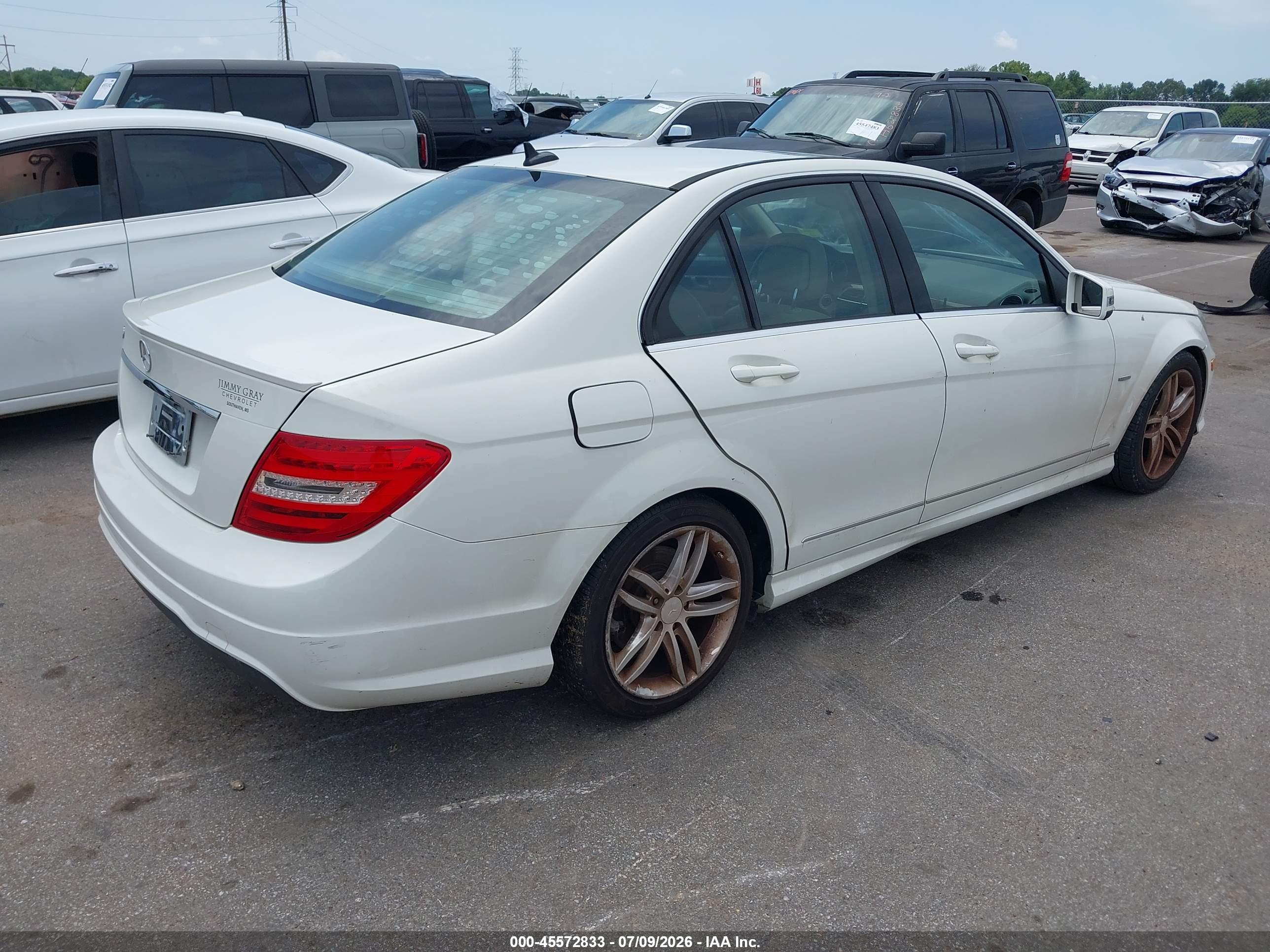 2012 MERCEDES-BENZ C 250 SPORT