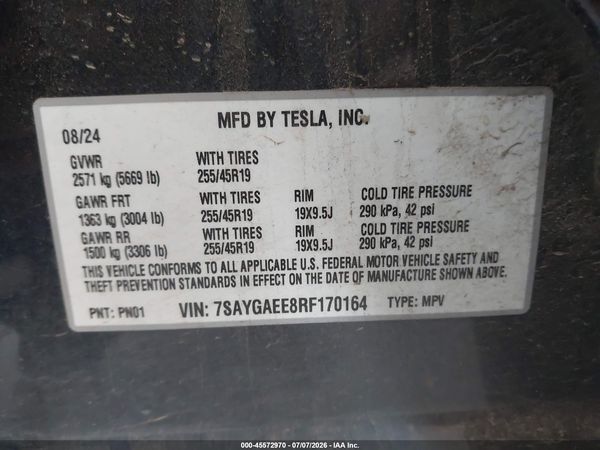 2024 TESLA MODEL Y