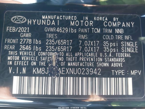 2022 HYUNDAI TUCSON SE