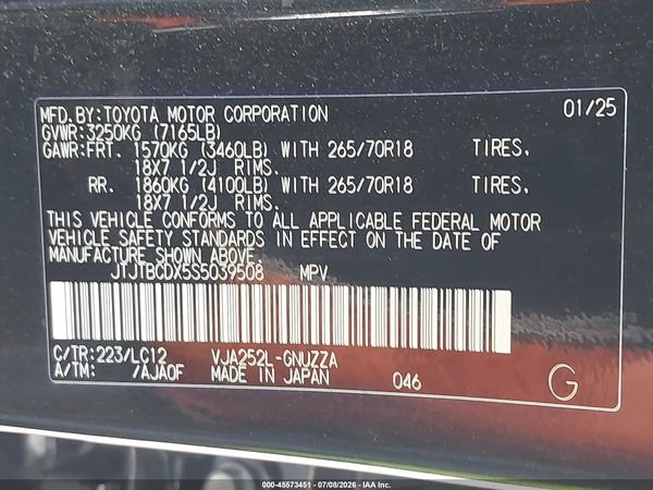 2025 LEXUS GX 550 OVERTRAIL
