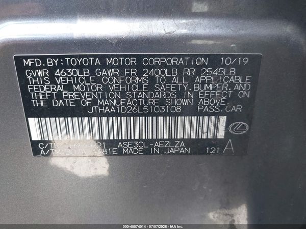 2020 LEXUS IS 300 300 Base
