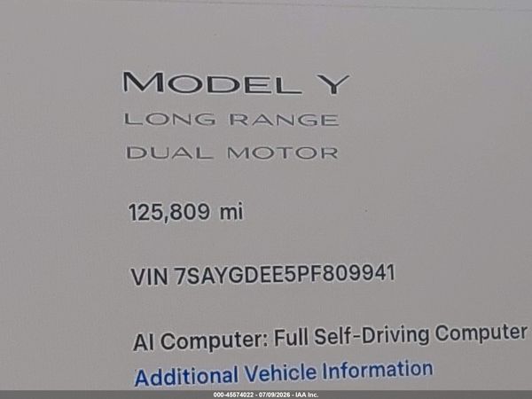 2023 TESLA MODEL Y
