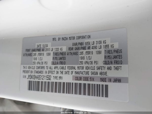 2025 MAZDA CX-90 PHEV PREFERRED PACKAGE