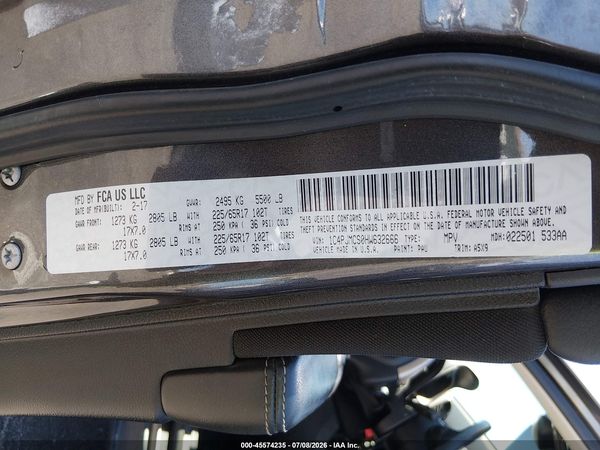 2017 JEEP CHEROKEE LATITUDE