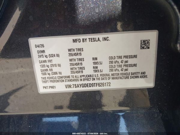 2026 TESLA MODEL Y
