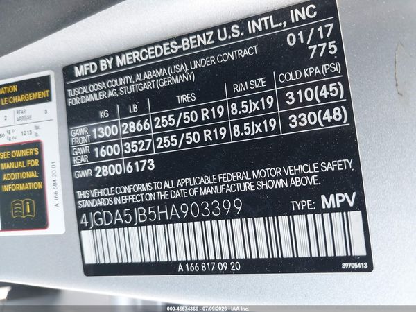 2017 MERCEDES-BENZ GLE 350 GLE350