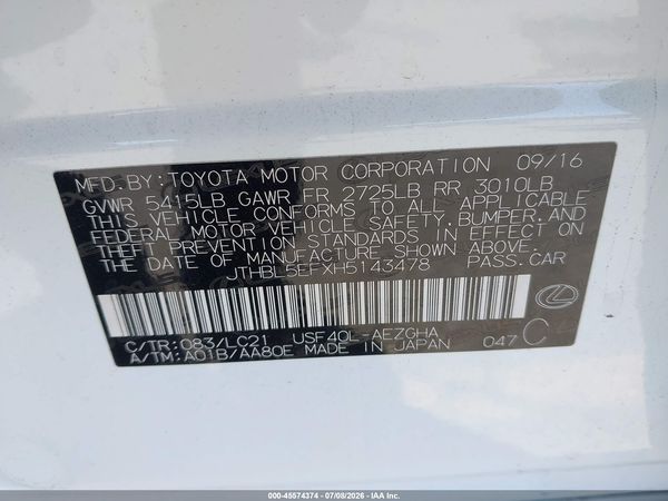 2017 LEXUS LS 460