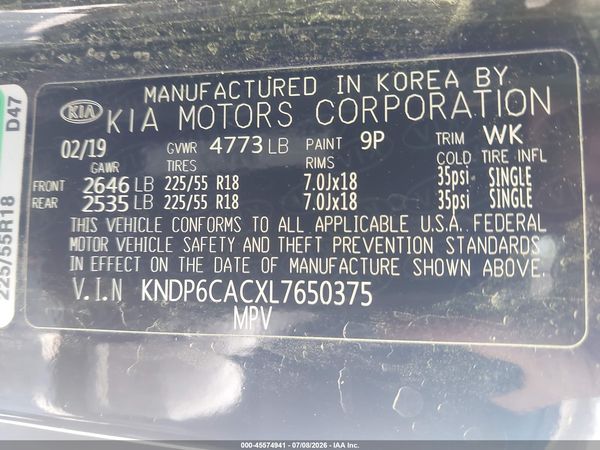 2020 KIA SPORTAGE S