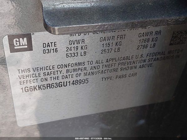 2016 CADILLAC CT6 PLATINUM