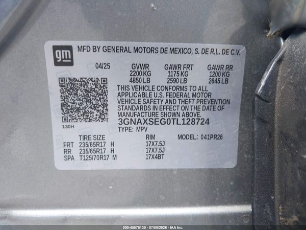 2026 CHEVROLET EQUINOX AWD ACTIV — I9
