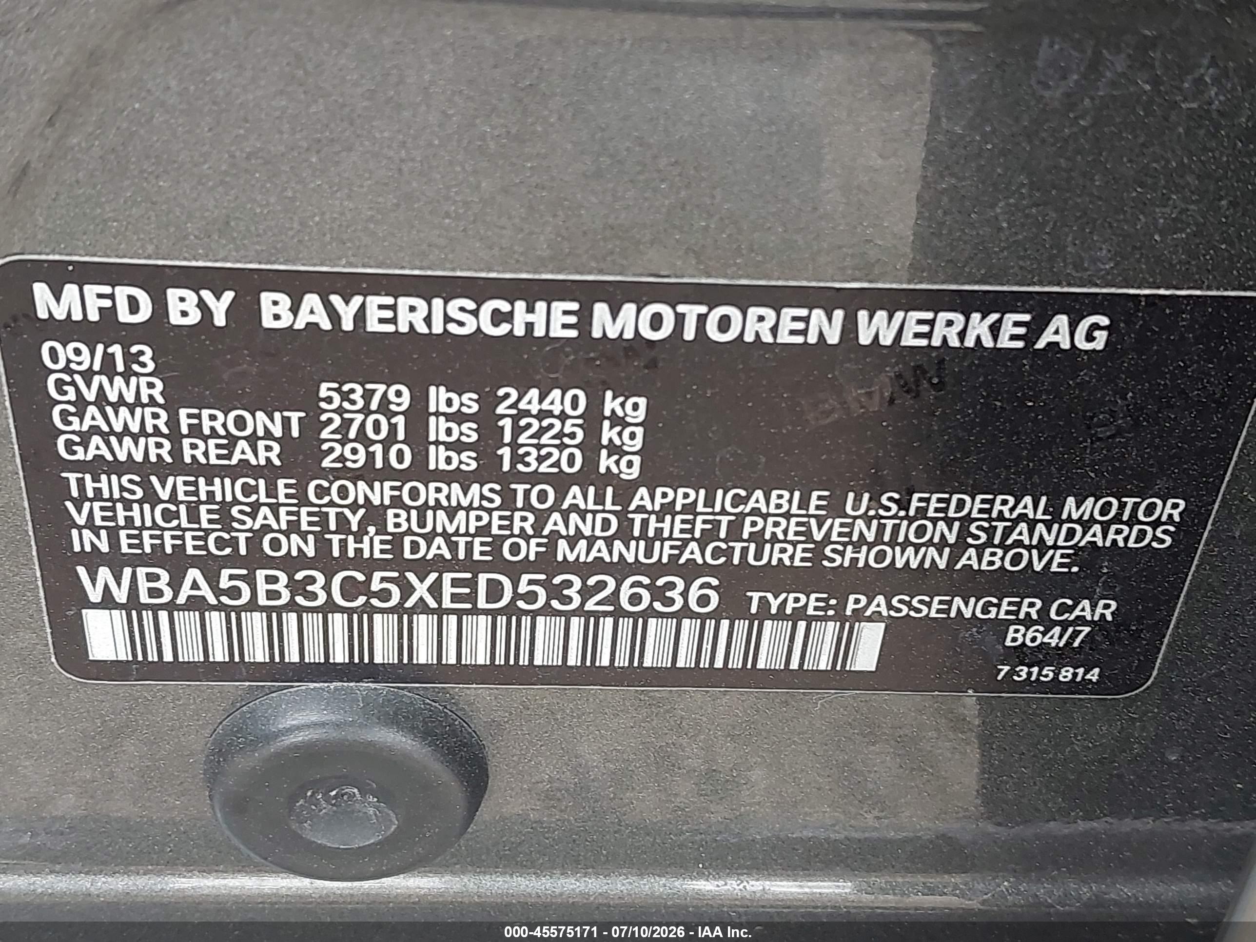 2014 BMW 535I xDrive