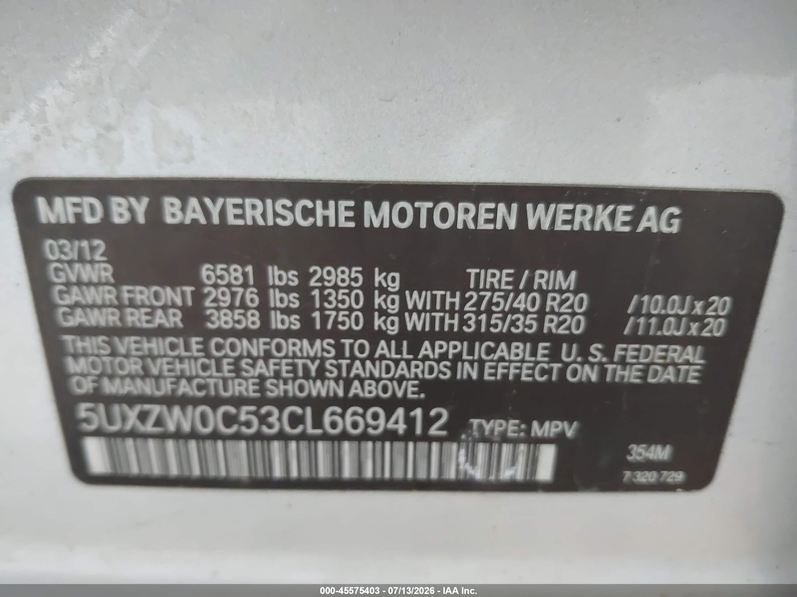 2012 BMW X5 xDrive35d