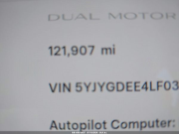 2020 TESLA MODEL Y