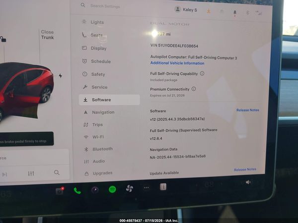 2020 TESLA MODEL Y