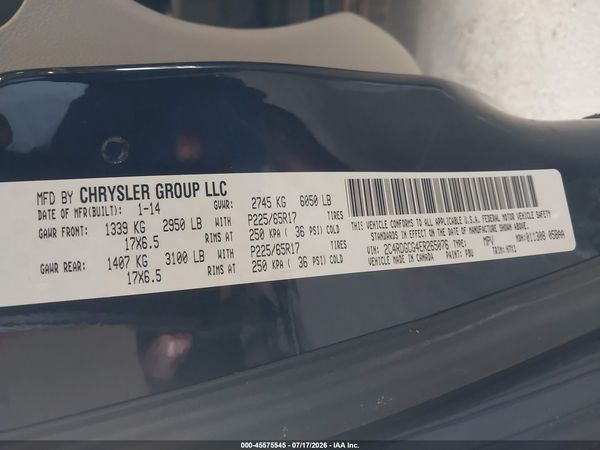 2014 DODGE GRAND CARAVAN SXT