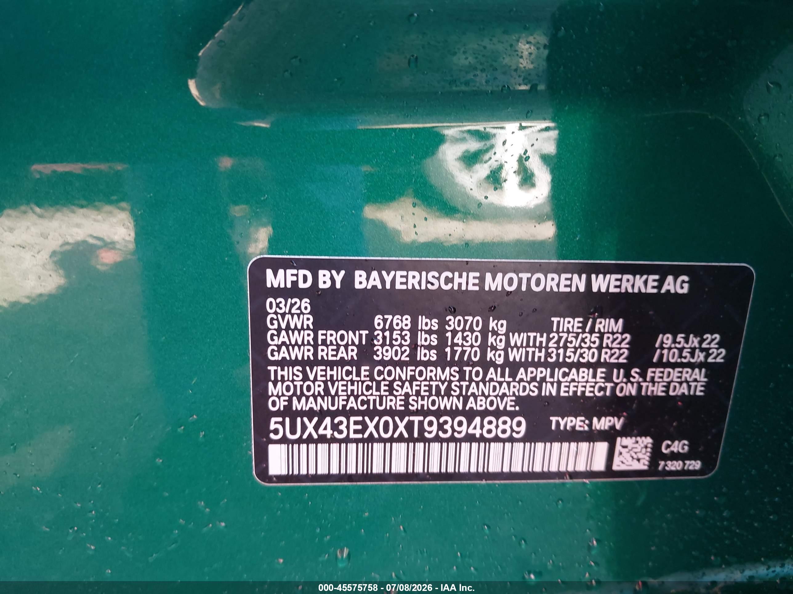 2026 BMW X6 M60I