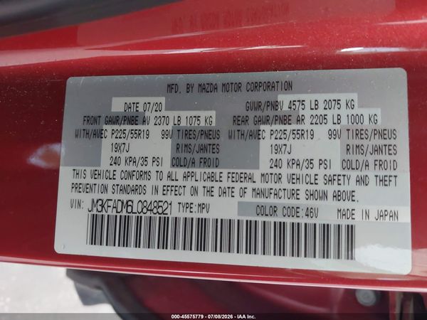 2020 MAZDA CX-5 GRAND TOURING
