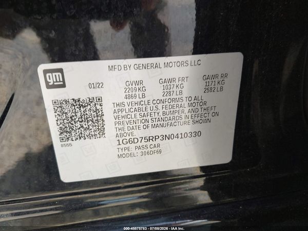2022 CADILLAC CT4-V V-SERIES BLACKWING