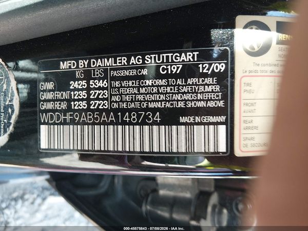 2010 MERCEDES-BENZ E 550 E550 4-MATIC