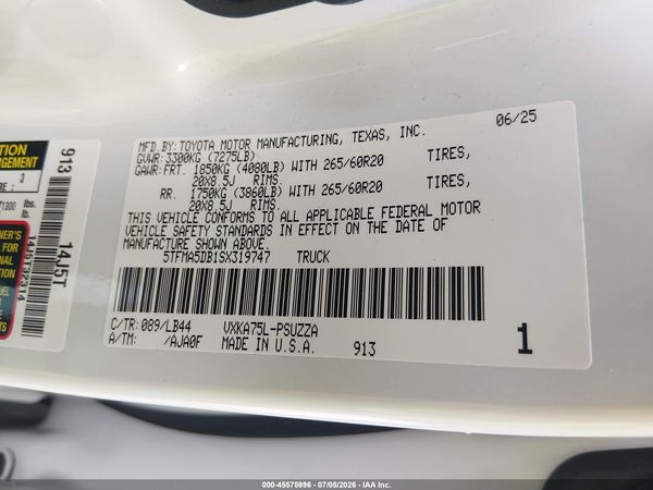 2025 TOYOTA TUNDRA 1794 EDITION