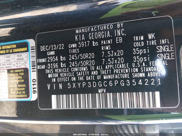 2023 KIA TELLURIDE EX