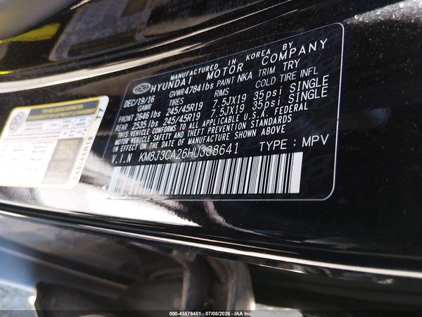 2017 HYUNDAI TUCSON LIMITED