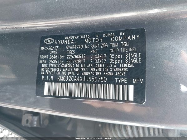 2018 HYUNDAI TUCSON SE