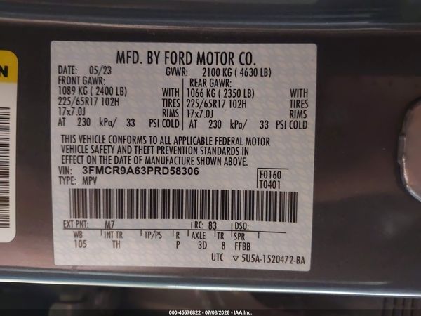 2023 FORD BRONCO SPORT Base
