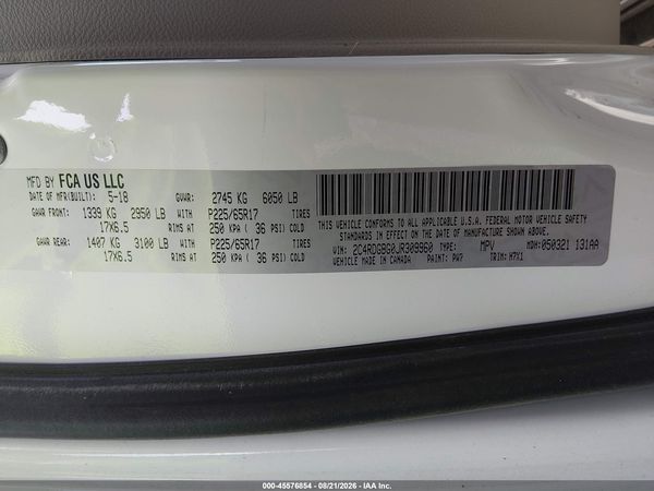 2018 DODGE GRAND CARAVAN SE
