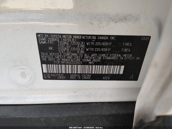 2025 TOYOTA RAV4 LE