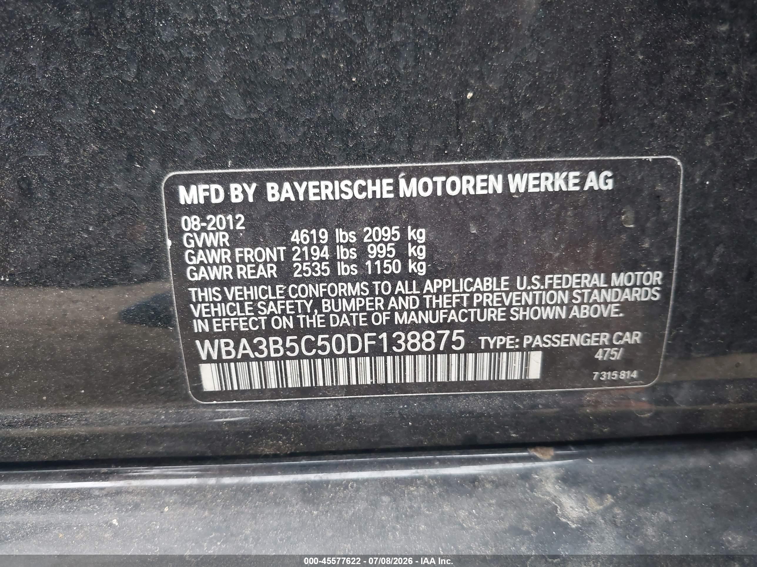 2013 BMW 328I XDRIVE