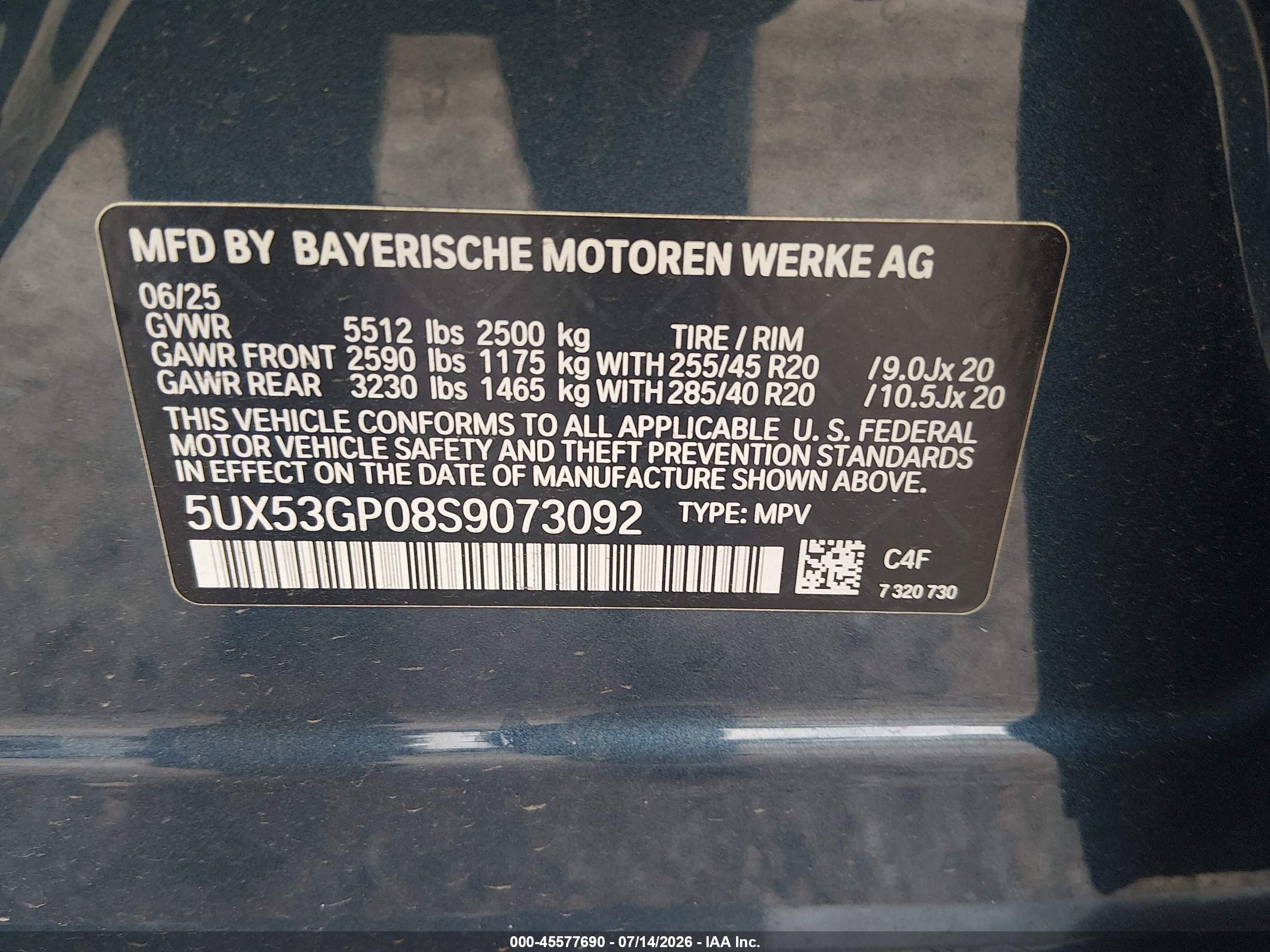 2025 BMW X3 30 XDRIVE