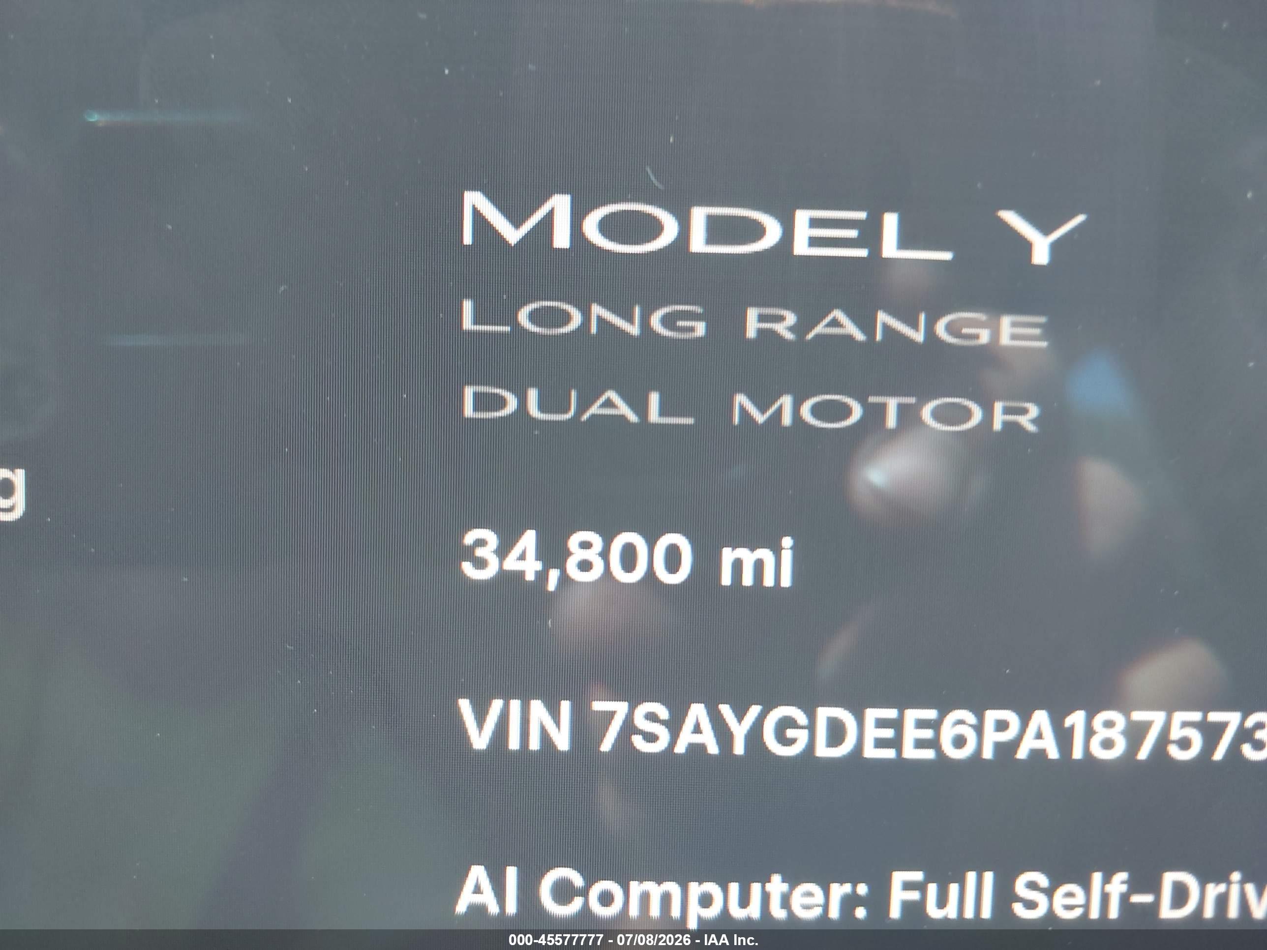 2023 TESLA MODEL Y