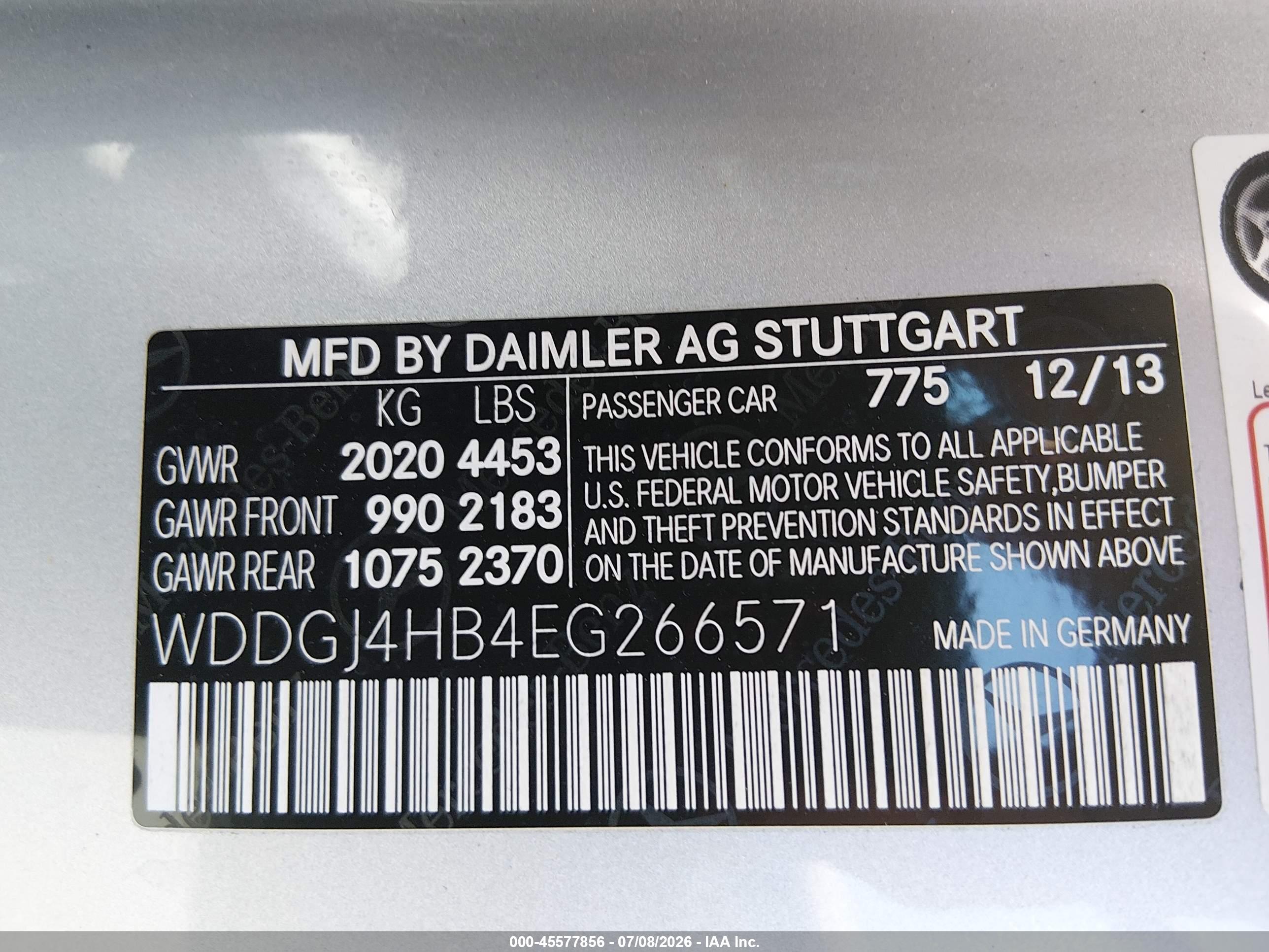 2014 MERCEDES-BENZ C 250 C250