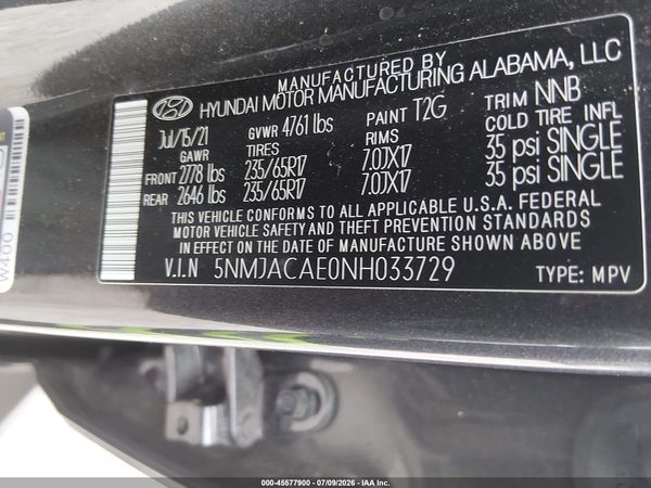 2022 HYUNDAI TUCSON SE