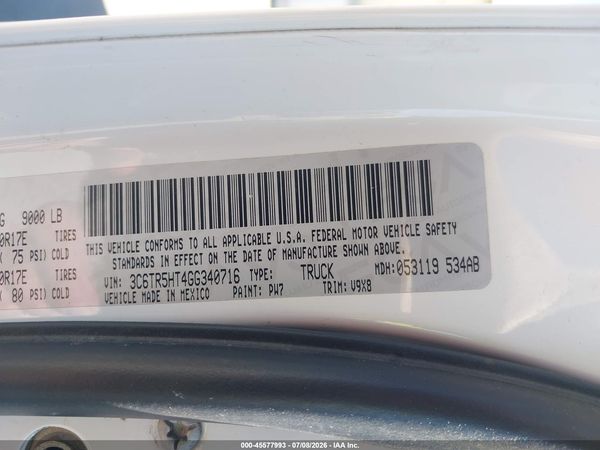 2016 RAM 2500 TRADESMAN