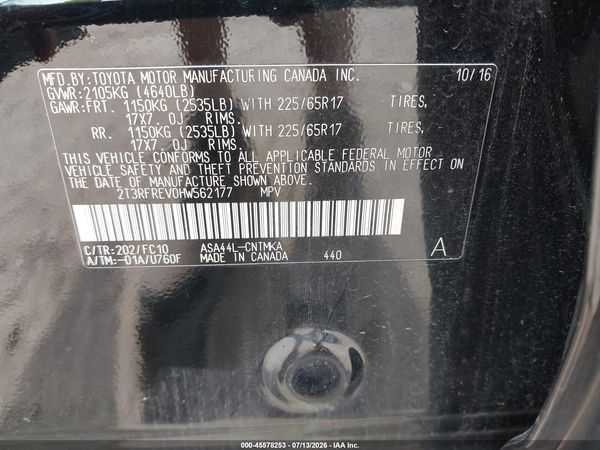 2017 TOYOTA RAV4 XLE