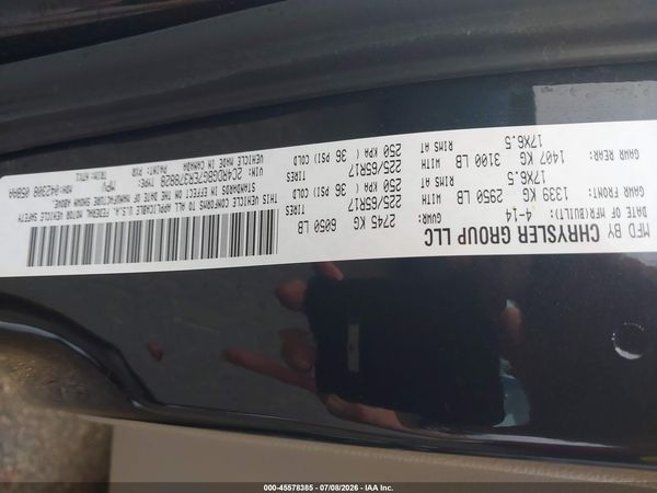 2014 DODGE GRAND CARAVAN SE — I9